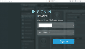 Sign in Asus Router