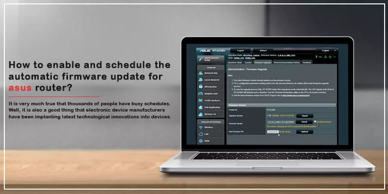 How to enable and schedule the automatic firmware update for asus router?