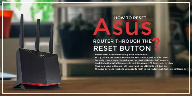 How to factory reset the asus router?