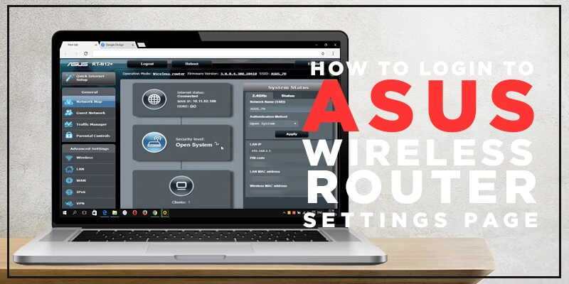 How to login to ASUS wireless router settings page