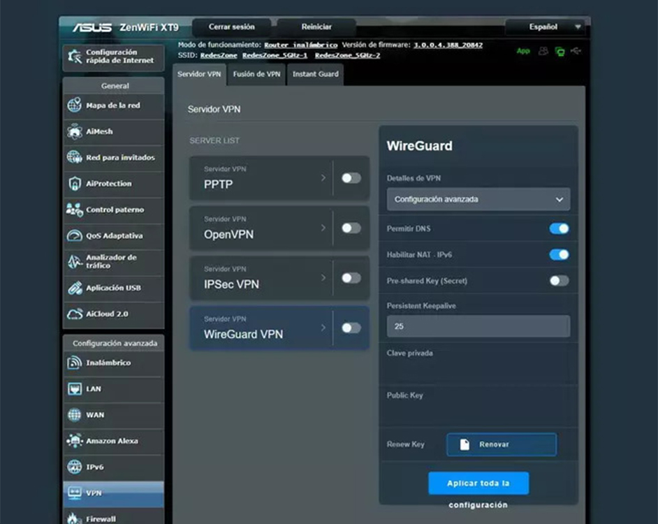 Configure WireGuard VPN on your Asus router